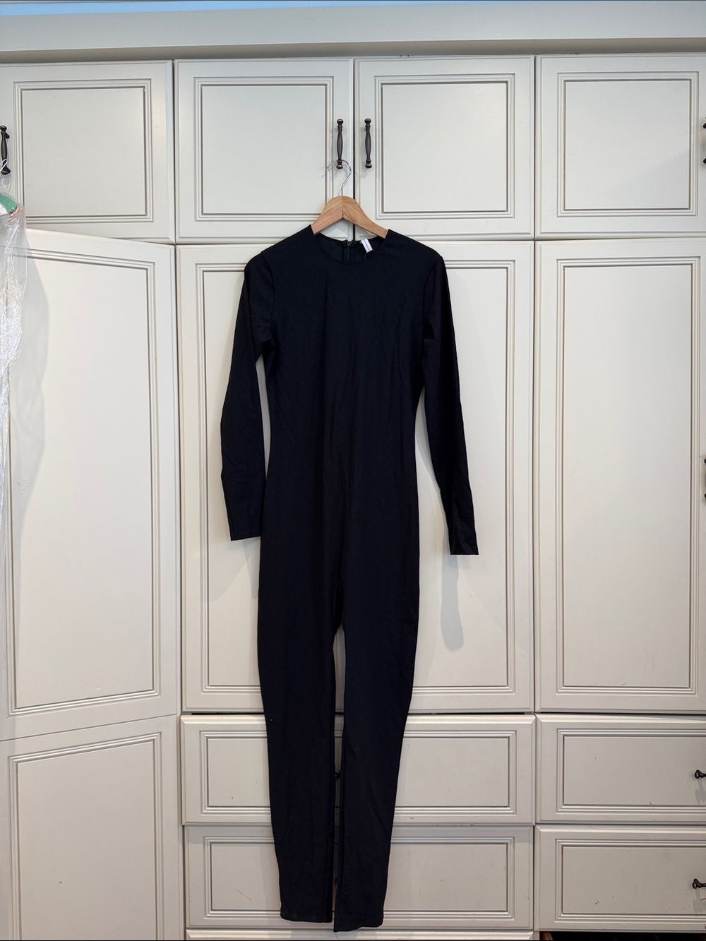 Women’s FENDI SKIMS Black Long-Sleeve Jumpsuit